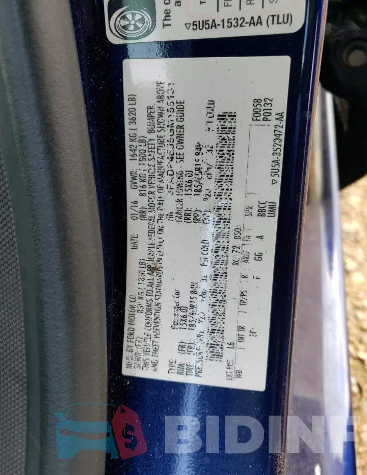 3FADP4EJ5GM155131 Photo# 13