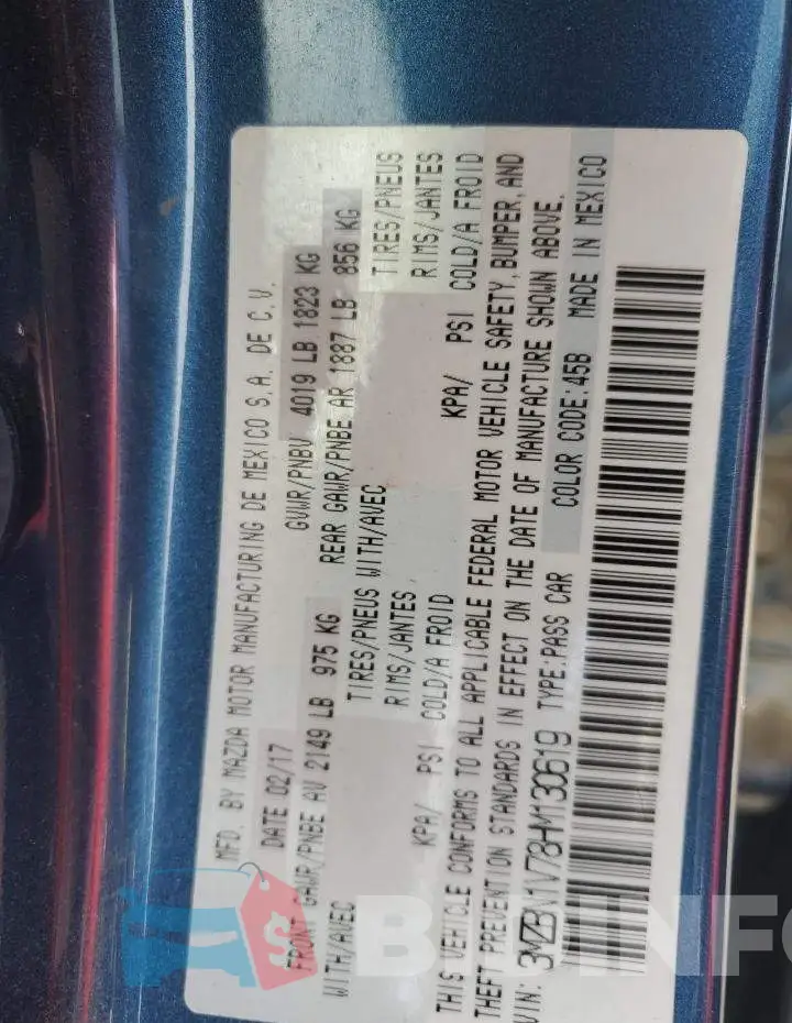 3MZBN1V78HM130619 Photo# 13