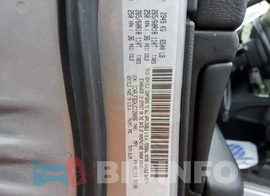1C4RJFBGXJC128456 Photo# 12