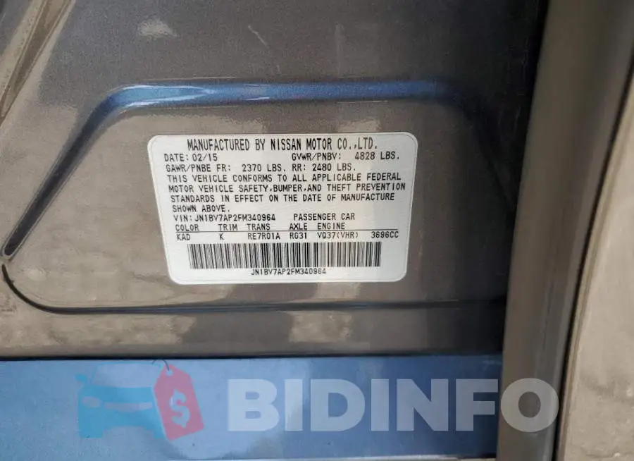 JN1BV7AP2FM340964 Photo# 13
