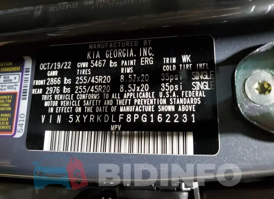 5XYRKDLF8PG162231 Photo# 14
