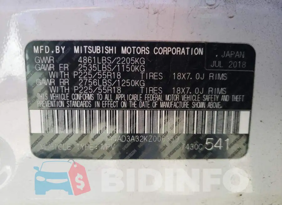 JA4AD3A32KZ006359 Photo# 12