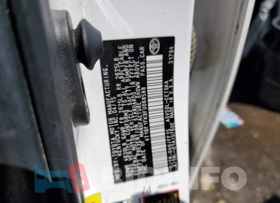 4T1BF1FK9FU068588 Photo# 13