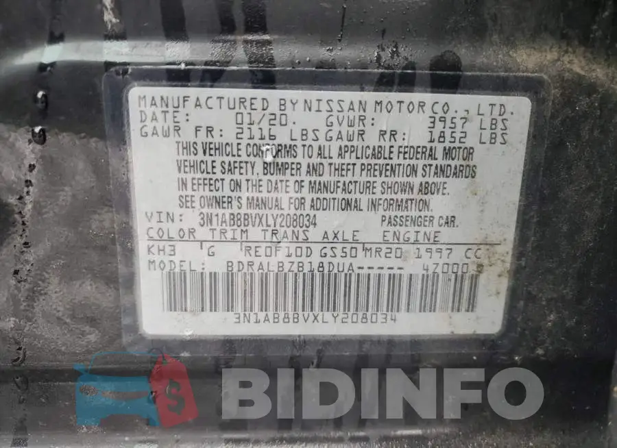 3N1AB8BVXLY208034 Photo# 12