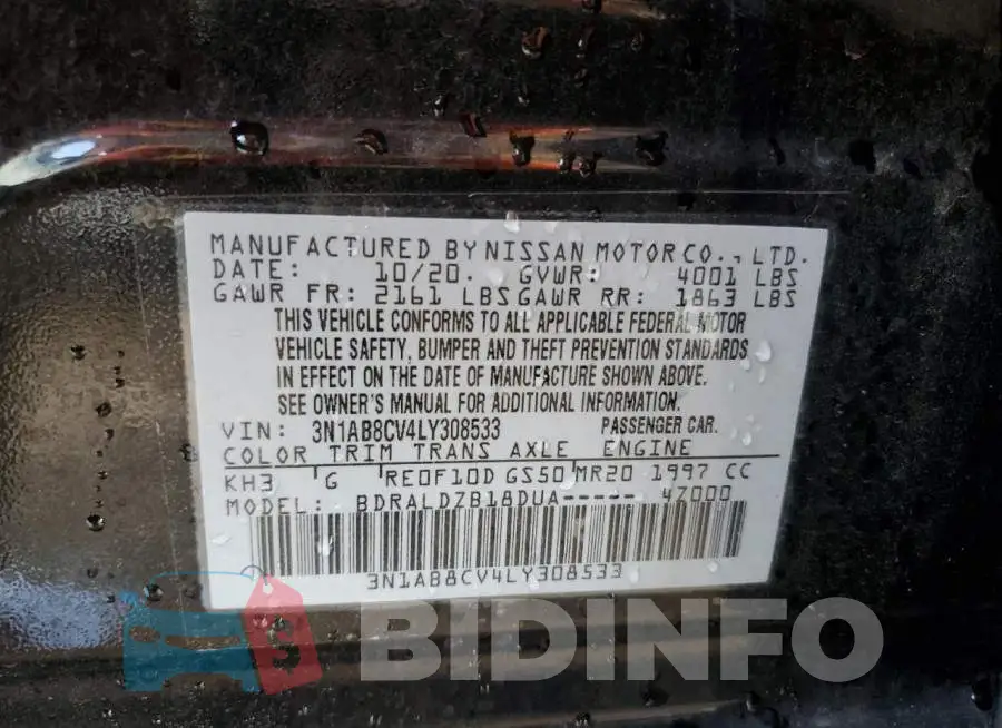 3N1AB8CV4LY308533 Photo# 12