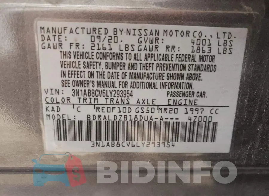 3N1AB8CV6LY293954 Photo# 12