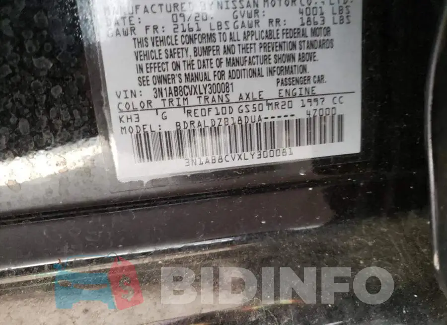 3N1AB8CVXLY300081 Photo# 12