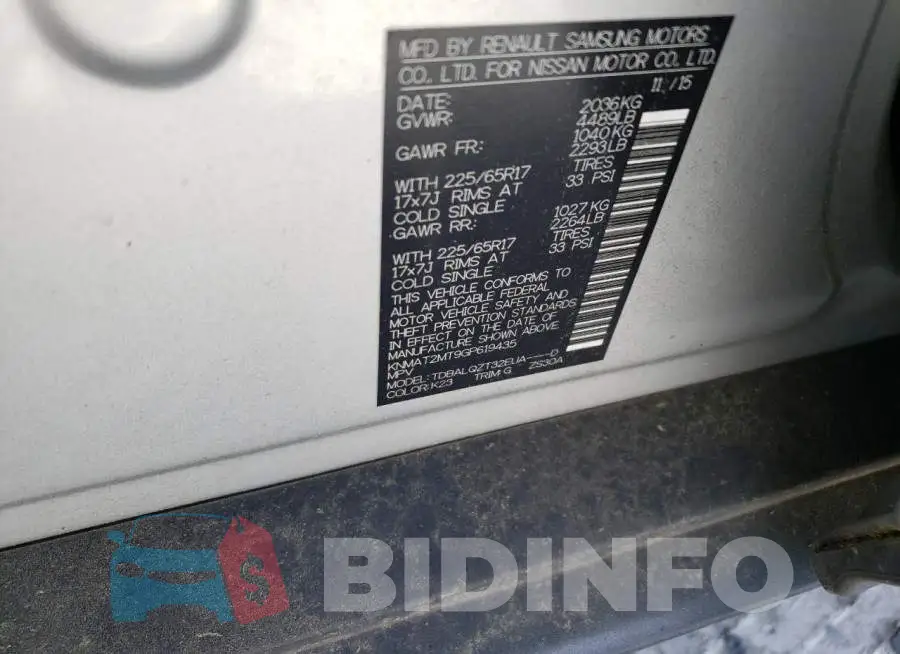 KNMAT2MT9GP619435 Photo# 13