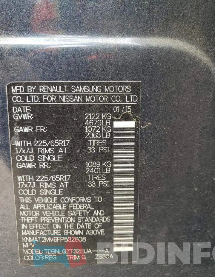 KNMAT2MV6FP532608 Photo# 12