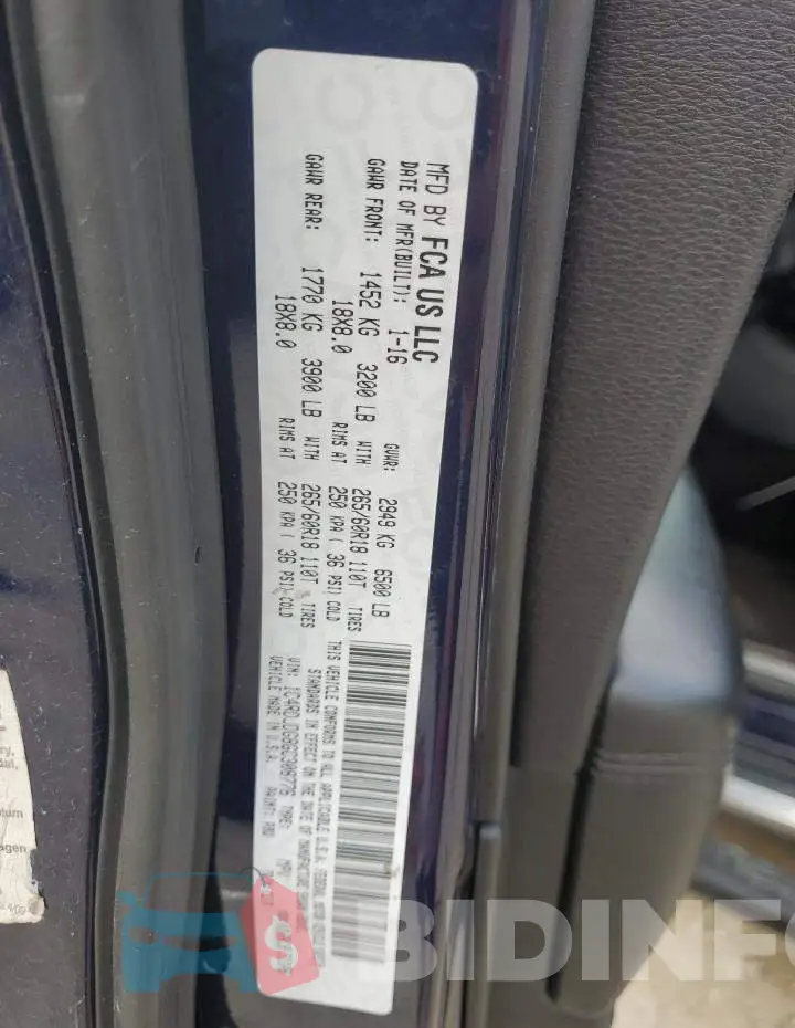 1C4RDJDG8GC308776 Photo# 13