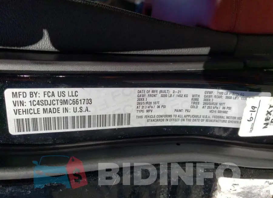 1C4SDJCT9MC661703 Photo# 14