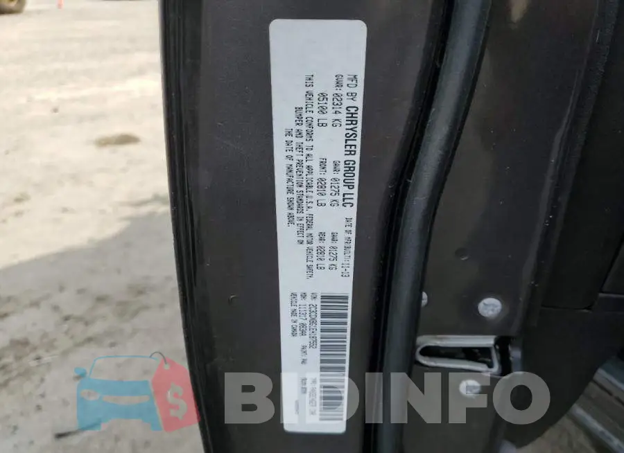 2C3CDXBG1EH187552 Photo# 13