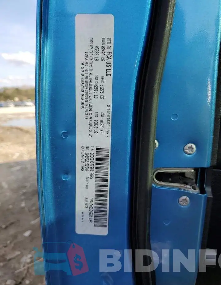 2C3CDXCT7GH117665 Photo# 12