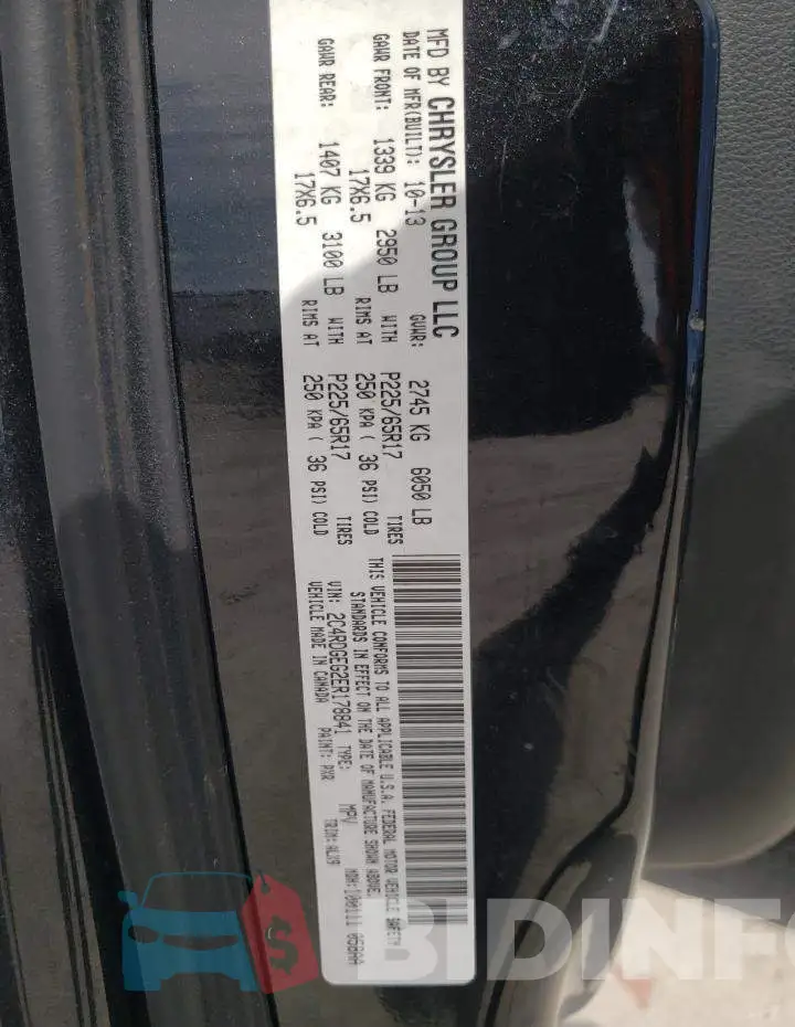 2C4RDGEG2ER178841 Photo# 13