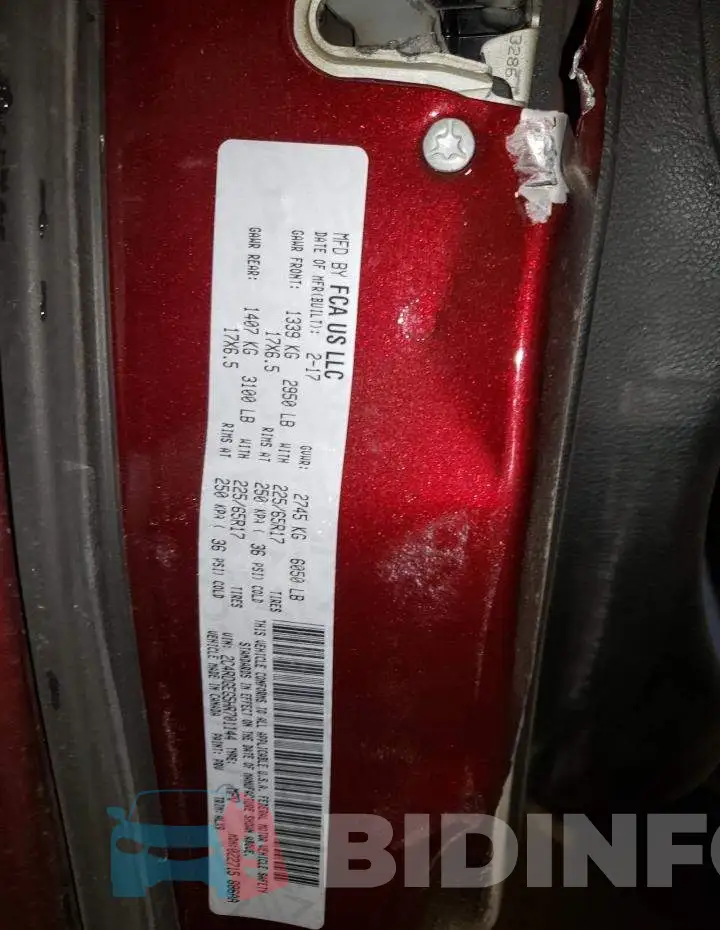 2C4RDGEG5HR701144 Photo# 13