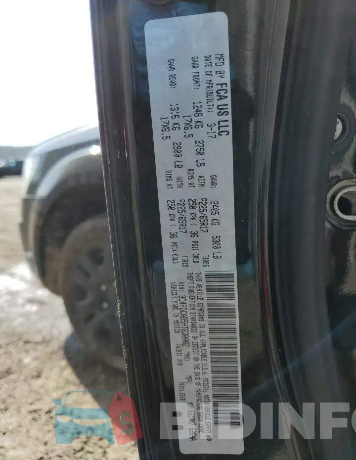 3C4PDCAB5HT630082 Photo# 13