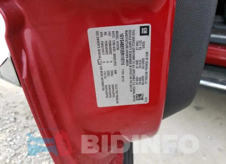 1GYS4BEF2ER116710 Photo# 13