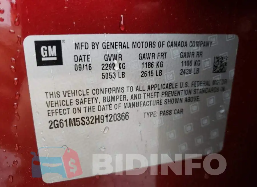 2G61M5S32H9120366 Photo# 12