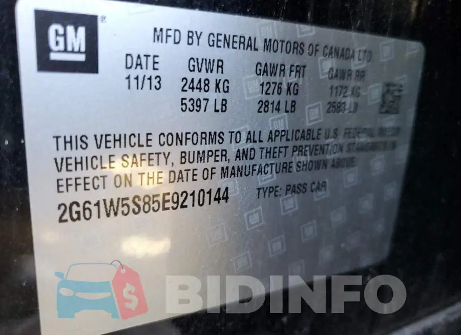 2G61W5S85E9210144 Photo# 12