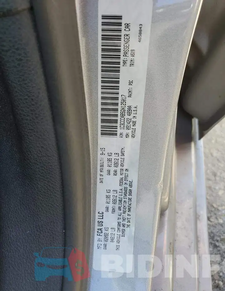 1C3CCCAB5GN125017 Photo# 10