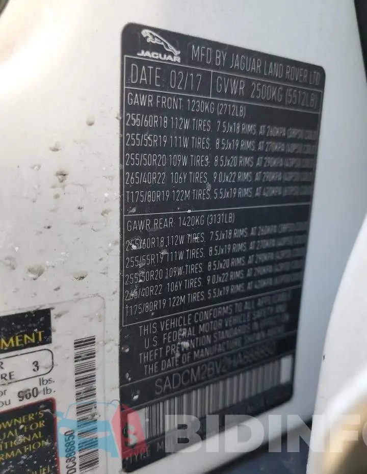 SADCM2BV2HA888850 Photo# 13