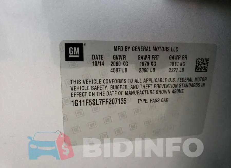 1G11F5SL7FF207135 Photo# 12