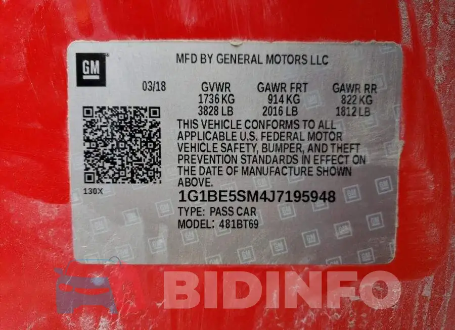 1G1BE5SM4J7195948 Photo# 12