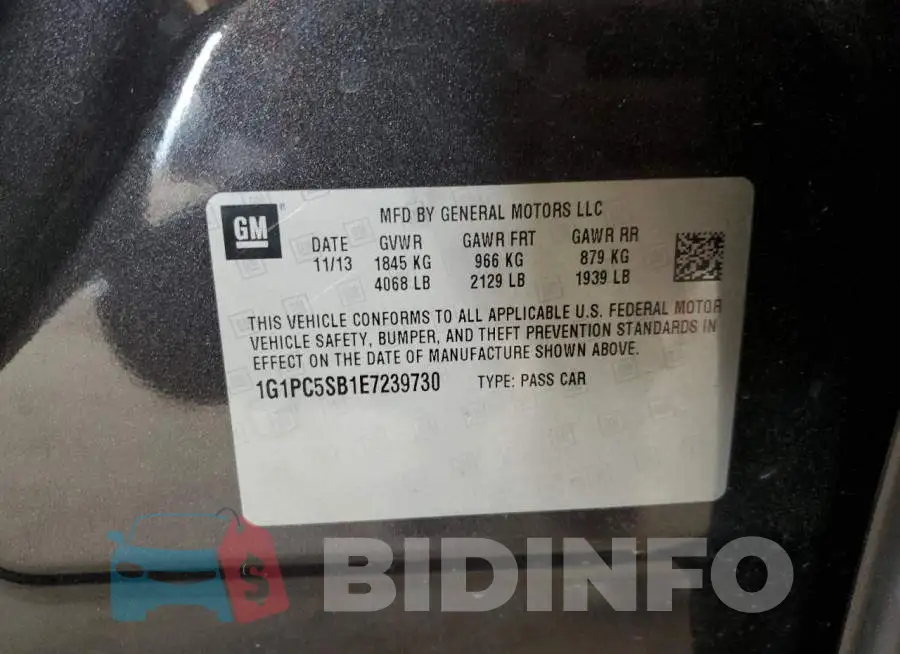 1G1PC5SB1E7239730 Photo# 12