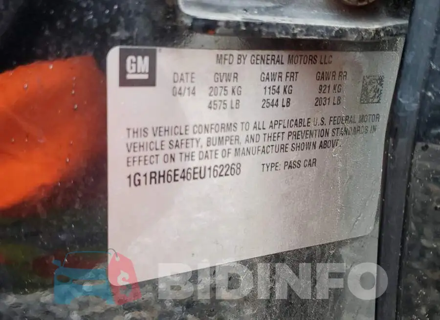 1G1RH6E46EU162268 Photo# 12