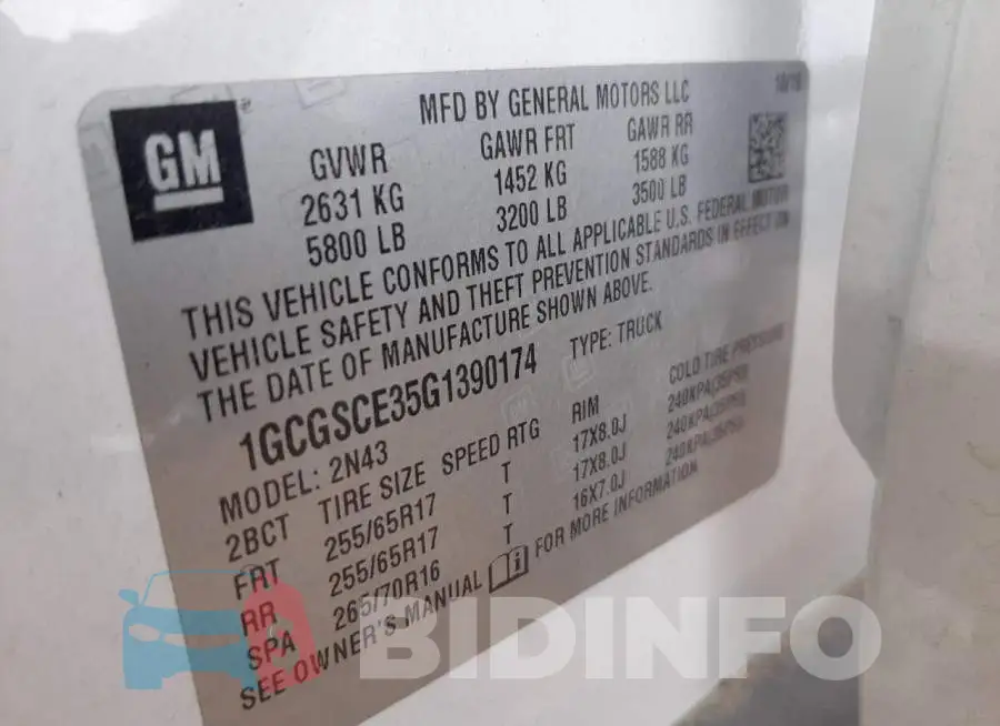 1GCGSCE35G1390174 Photo# 12