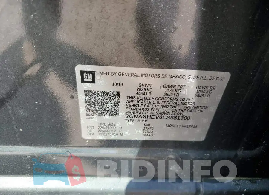 3GNAXHEV0LS581300 Photo# 13
