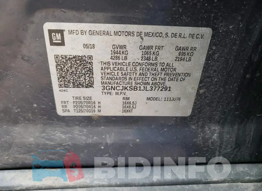 3GNCJKSB1JL377291 Photo# 13