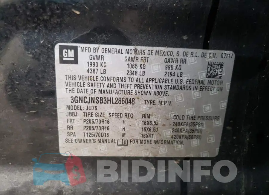 3GNCJNSB3HL286048 Photo# 12