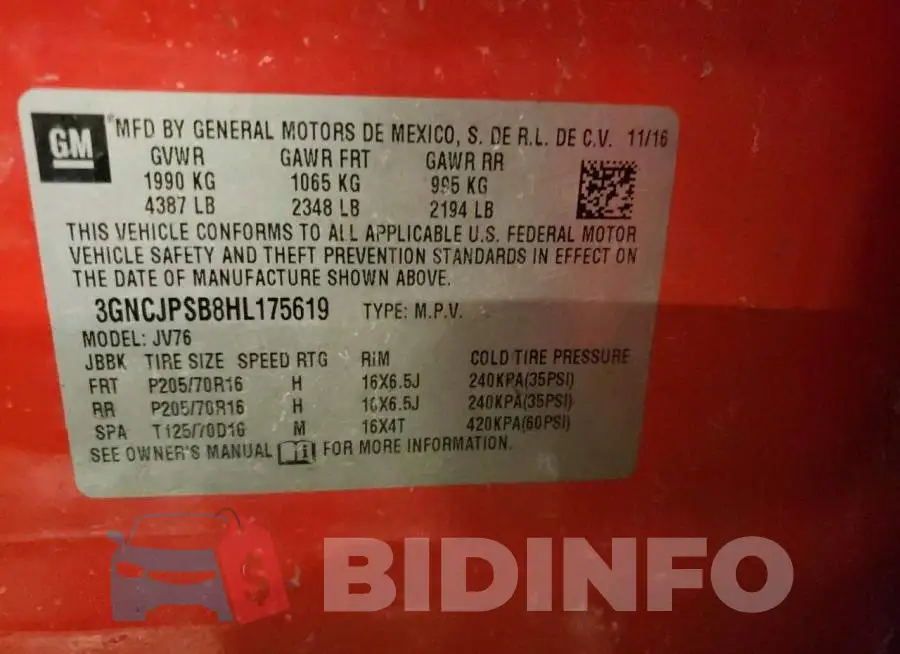 3GNCJPSB8HL175619 Photo# 12
