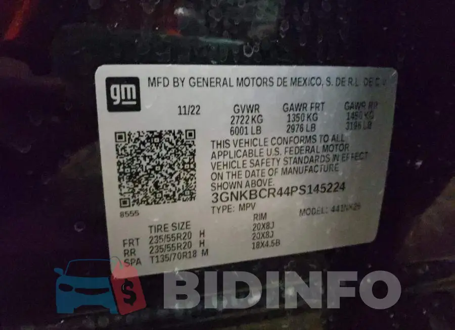3GNKBCR44PS145224 Photo# 14