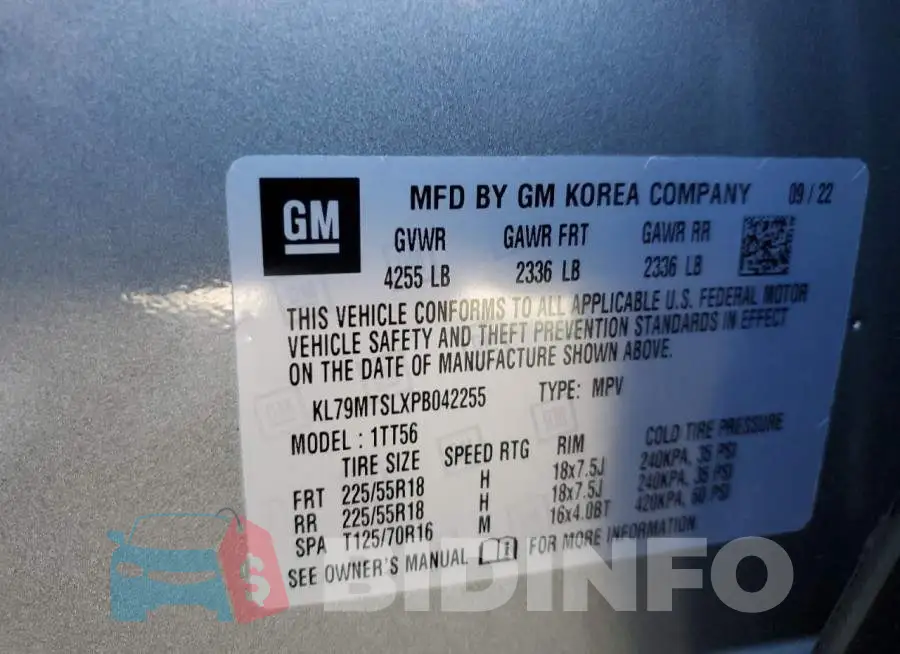 KL79MTSLXPB042255 Photo# 14