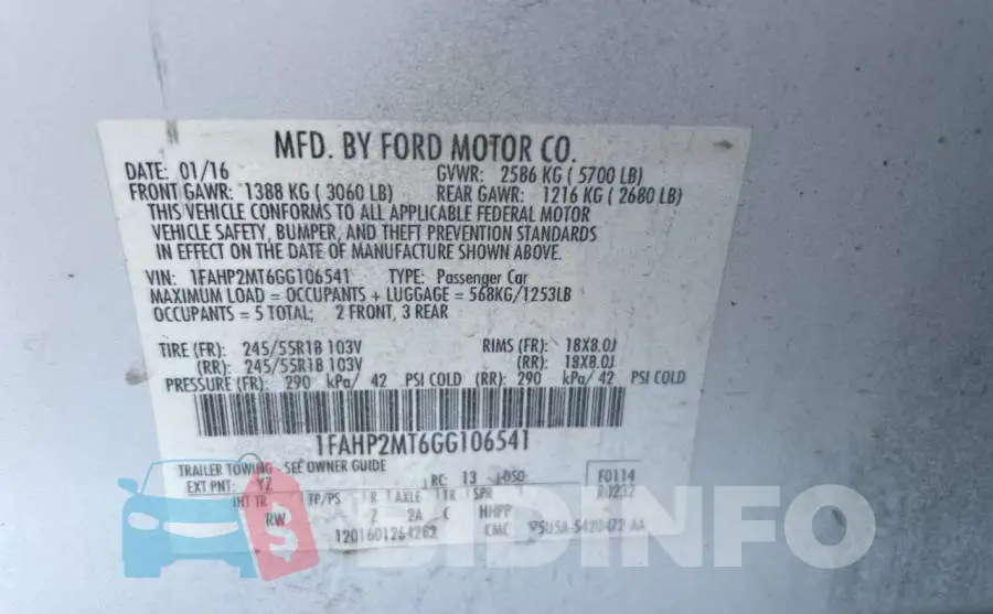 1FAHP2MT6GG106541 Photo# 10