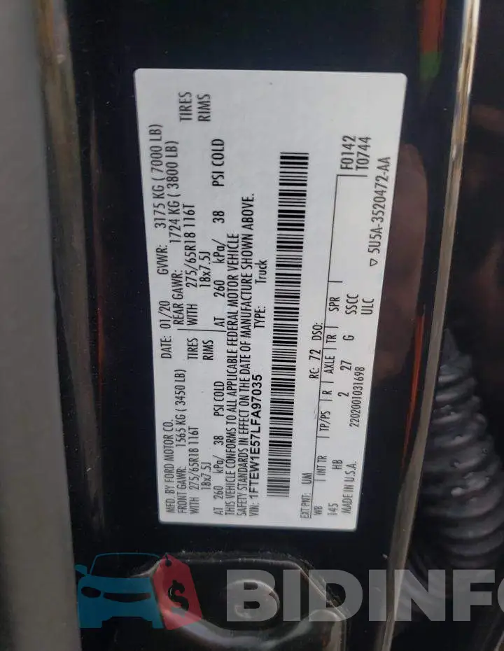 1FTEW1E57LFA97035 Photo# 12
