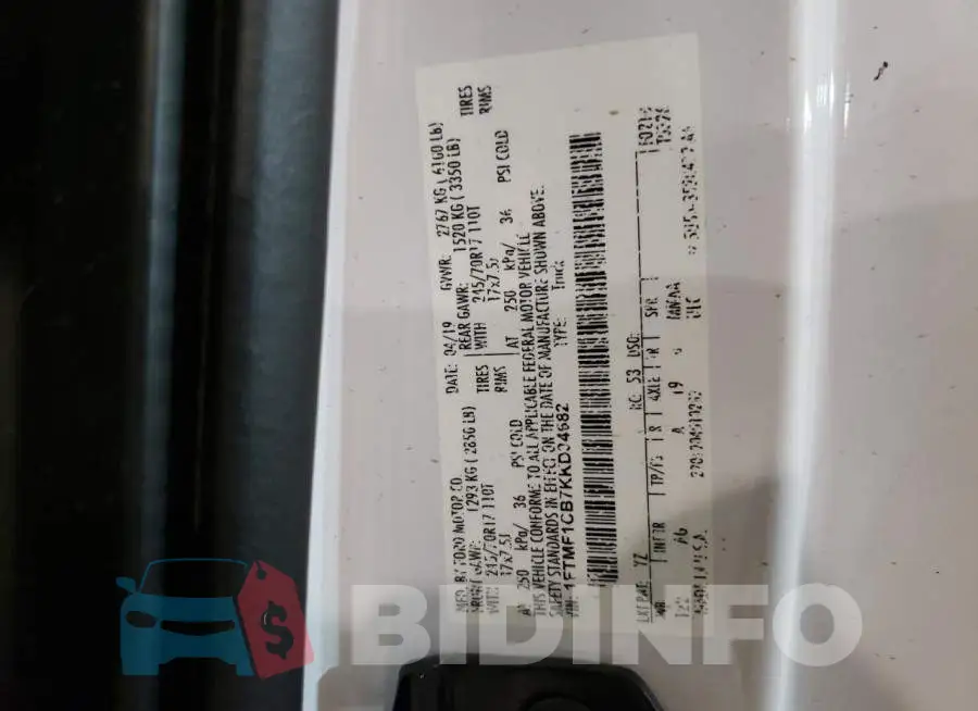 1FTMF1CB7KKD34682 Photo# 12