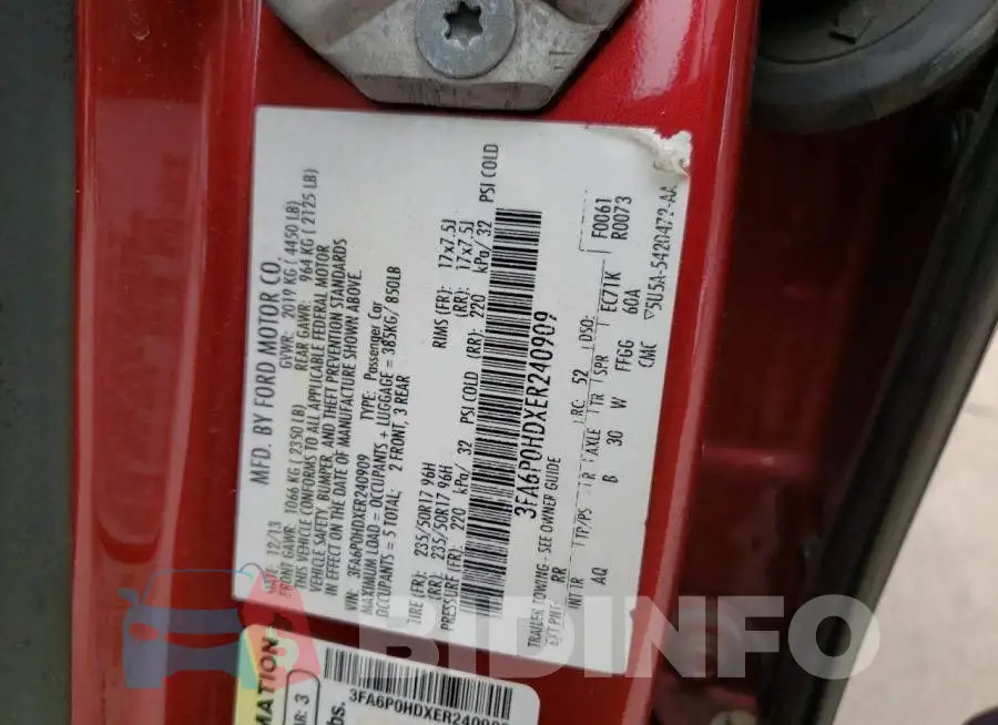 3FA6P0HDXER240909 Photo# 12