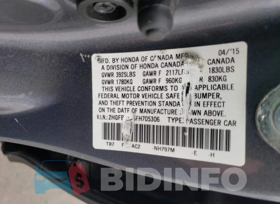 2HGFB6E56FH705306 Photo# 12