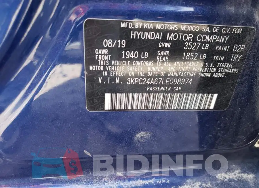 3KPC24A67LE098974 Photo# 10
