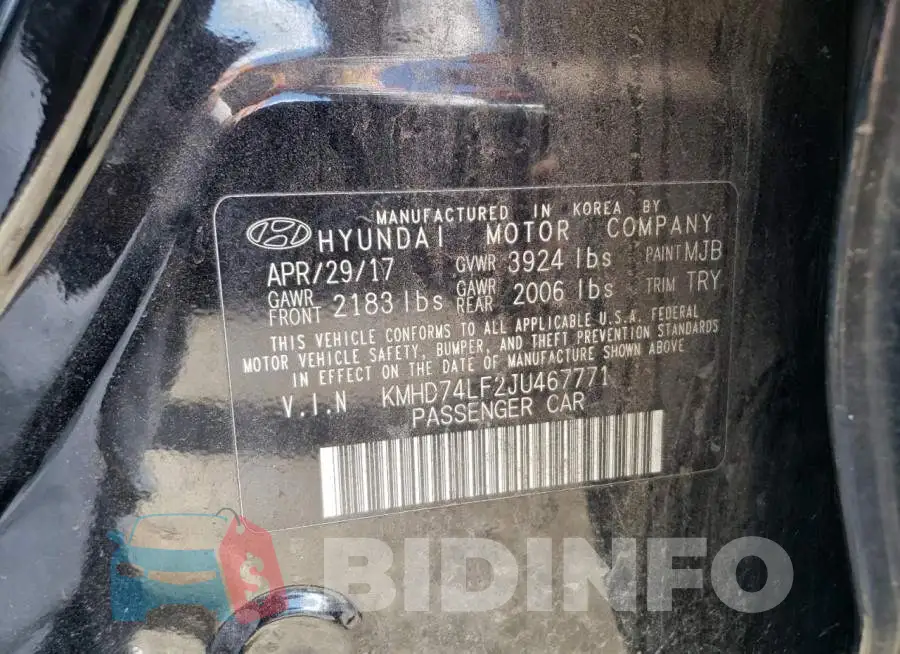 KMHD74LF2JU467771 Photo# 12