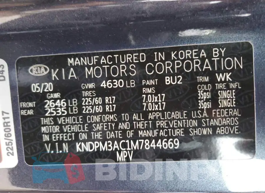 KNDPM3AC1M7844669 Photo# 13