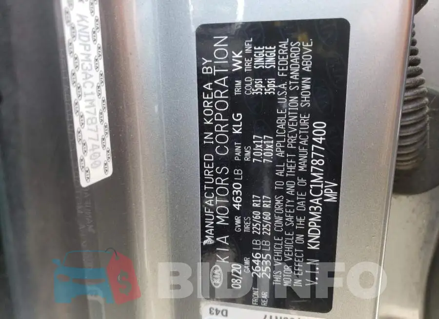 KNDPM3AC1M7877400 Photo# 13