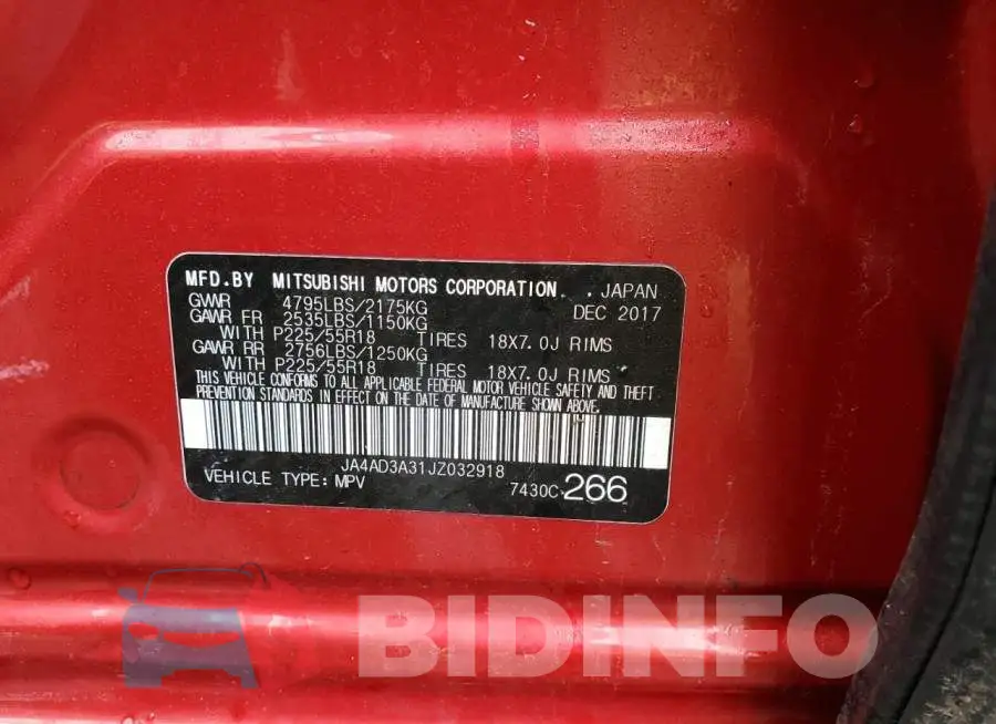 JA4AD3A31JZ032918 Photo# 13