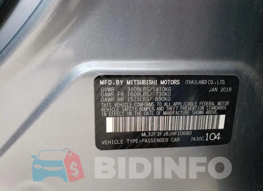 ML32F3FJ8JHF10680 Photo# 12