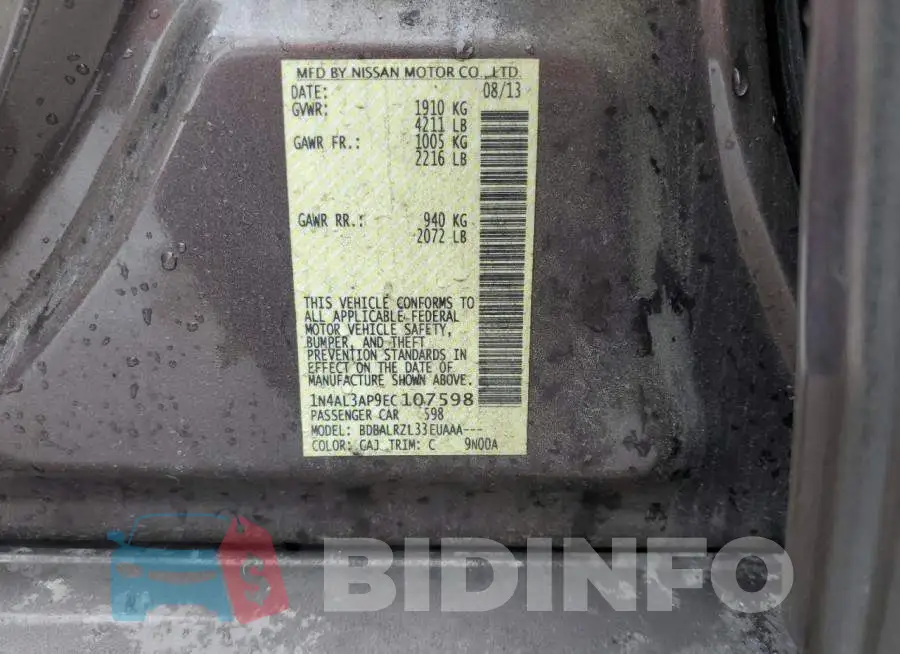 1N4ALWAP9EC107598 Photo# 12