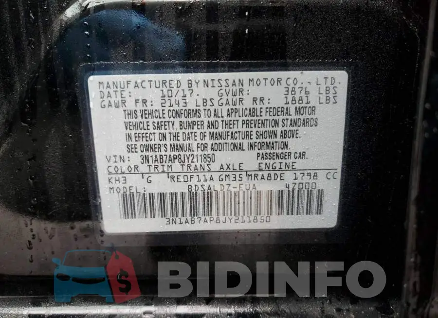 3N1AB7AP8JY211850 Photo# 13