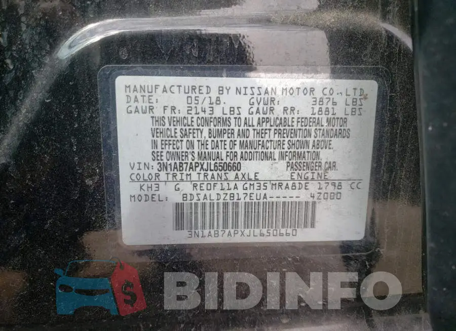 3N1AB7APXJL650660 Photo# 12